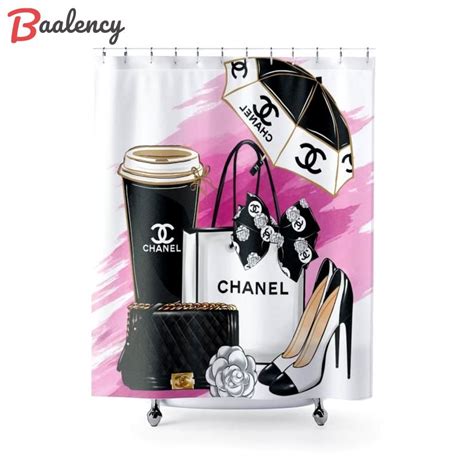 replica chanel shower curtain|Amazon.com: Coco Chanel Shower Curtain.